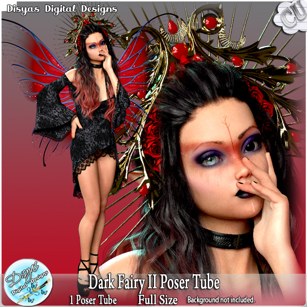 DARK FAIRY II POSER TUBE CU by Disyas - Click Image to Close